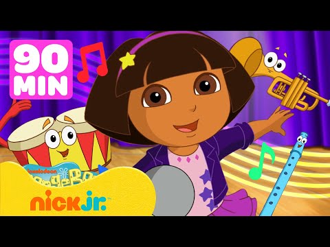 Dora the Explorer | Maratona Musical de Dora, a Aventureira! | Nick Jr. em Português