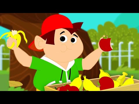 I Like To Eat Apples And Bananas Nursery Rhyme And Learning Video