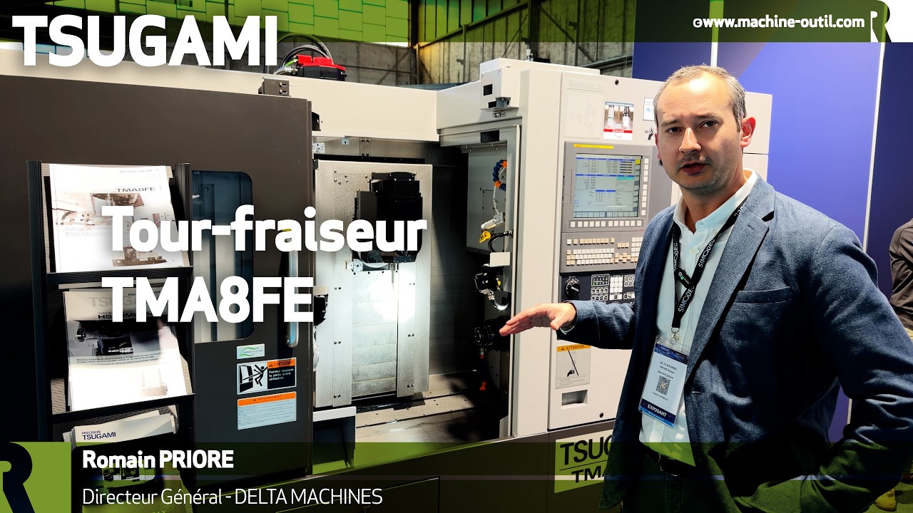 Tour fraiseur pour travail en barre ou mandrin