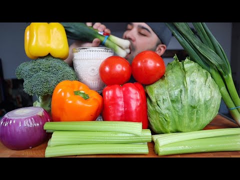 (ASMR) VEGETABLE MUKBANG