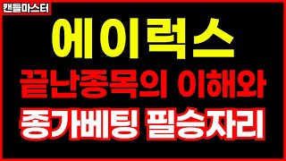 [에이럭스][에스오에스랩] 끝났다고 생각한 종목이 끝이 아닌 것을 눈으로 확인하는 과정