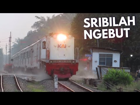 KA Sribilah Ngebut di Perlintasan Lima Puluh Kota