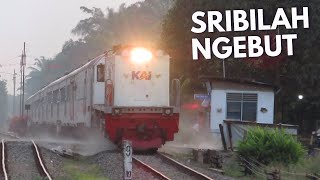 KA Sribilah Ngebut di Perlintasan Lima Puluh Kota