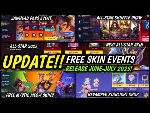 FREE SKINS INCOMING! ALL-STAR POPOL KUPA, EPIC SKINS, ANGELA STARLIGHT UPDATE & MORE EVENTS! - MLBB