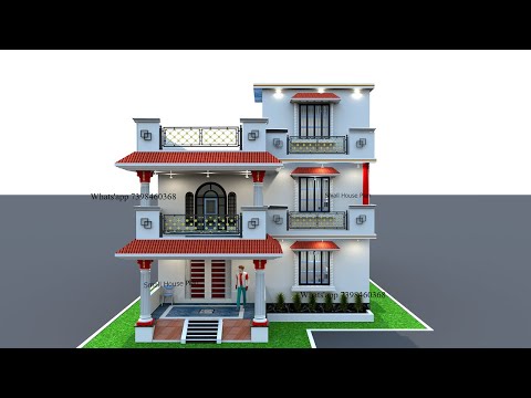2000 SQFT Modern House Plan | दो मंजिला घर का नक्शा बना लिए तो दुश्मन जल जाएंगे