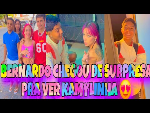 KAMYLINHA GANHOU UMA SURPRESA DE BERNARDO 😍 ELE CHEGOU DE SURPRESA PRA VER ELA 😍😍