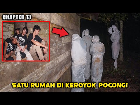 CAMPING TERJEBAK DI RUMAH POCONG! DI TROR SEMALAMAN,NYAWA KITA TERANCAM! Part 13