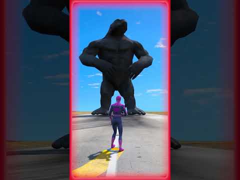 GTA V TEAM SPIDERMAN VS KINGKONG ?| #shorts