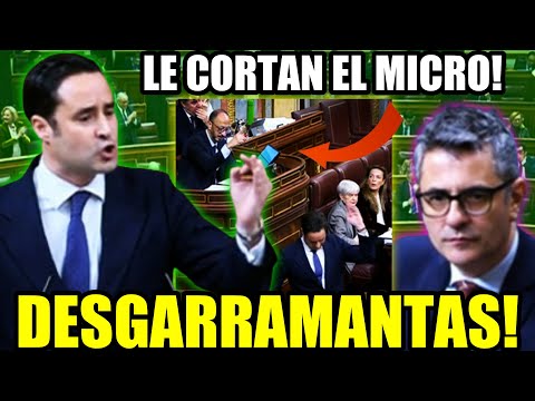 VOX ACORRALA al SOCIALISTA BOLAÑOS y el PRESIDENTE del CONGRESO le CORTA EL MICRO! DESGARRAMANTAS!