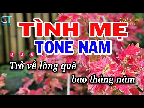 Karaoke Tình Mẹ Tone Nam ( Em ) Nhạc Sống Tuấn Kiệt