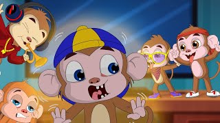 FIVE LITTLE NAUGHTY MONKEYS - Nursery Rhymes For Children I Kids Songs I English Preschooler Rhyme