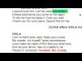 Olivia and Cesario's Relationship Dynamics