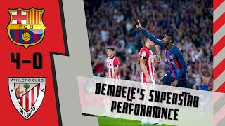 FC Barcelona v Athletic Bilbao (4-0): Dembele's Superstar Performance CRUSHES Valverde's Bilbao
