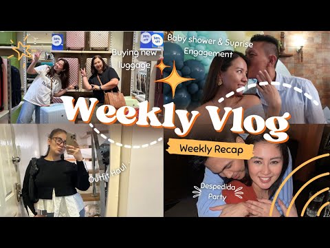 June Vlog | preparation for my trip, Baby Shower + Surprise Engagement, Buying new luggage & more!