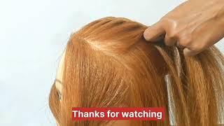 New Hairstyle For Girls #Open Hair Hairstyle ♥️ //Outgoing, college girls Hairstyle #French Braid