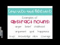 Concrete vs. Abstract Nouns Explained