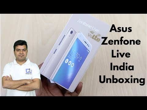 (ENGLISH) Asus Zenfone Live India Unboxing, First Look, Not a Review - Gadgets To Use