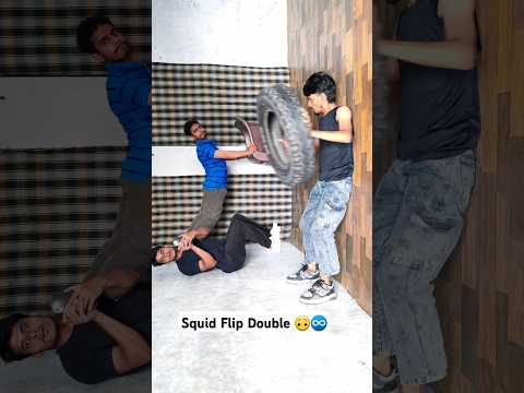 Squid Flip Double 🙃♾️ #shorts #flip #ashortaday