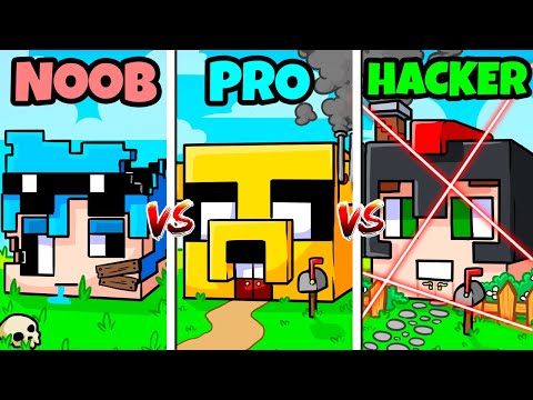 ¡CASA de MIKECRACK vs ACENIX vs TIMBA vs INVICTOR! 🏠🆚🏡 ¿QUIÉN CONSTRUYE la MEJOR CASA?