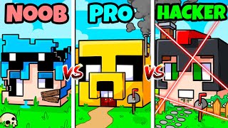 ¡CASA de MIKECRACK vs ACENIX vs TIMBA vs INVICTOR! 🏠🆚🏡 ¿QUIÉN CONSTRUYE la MEJOR CASA?