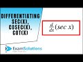 Derivatives of Trigonometric Functions