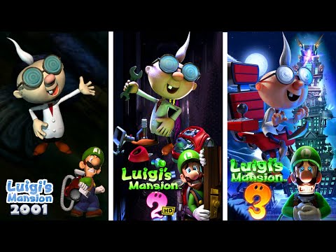 Luigi's Mansion Series - Evolution of Professor E. Gadd