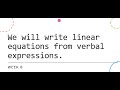 Solving Linear Equations from Word Problems