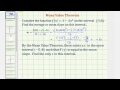 Understanding Mean Value Theorem and Derivatives