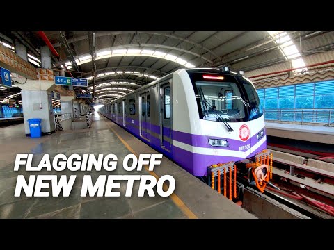 FLAGGING OFF NEW TRAINS OF KOLKATA METRO