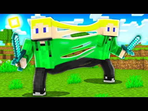 Minecraft de egy HASZONTALAN KLÓNNAL KELL TÚLÉLNÜNK!!