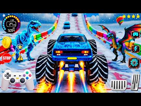 🚨Monster Truck Mega Ramp Extreme Racing Mega Ramp Extreme stunts 💥 Insane Crash Stunts (part 10)