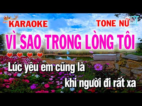 Karaoke Vì Sao Trong Lòng Tôi | Nhạc Trẻ 8x 9x Tone Nữ | Công Minh Organ