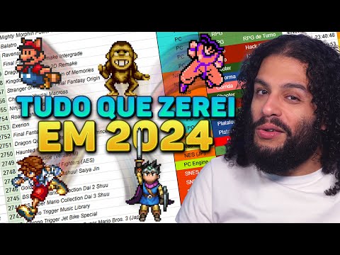 TODOS os jogos que eu ZEREI em 2024