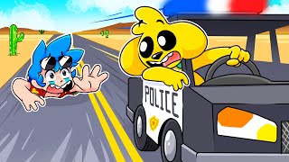 TUVIMOS un VIAJE LARGO en un COCHE de POLICÍA por el DESIERTO 🚓😱 DUSTY TRIP ROBLOX