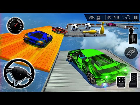 Extreme Crazy Car Ramp Stunts - Muscle Car Fun Racing 3D - Android Gameplay