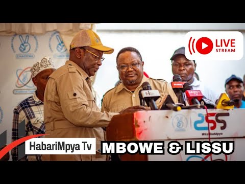 #LIVE: MBOWE NA TUNDU LISSU WAKINUKISHA MAKAO MAKUU YA CHADEMA, KIVUMBI LEO