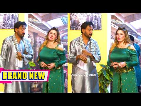 Qaiser Piya and Khushboo Khan | Amjad Rana New Stage Drama Masala Khusboo Wala | Comedy Clip 2025