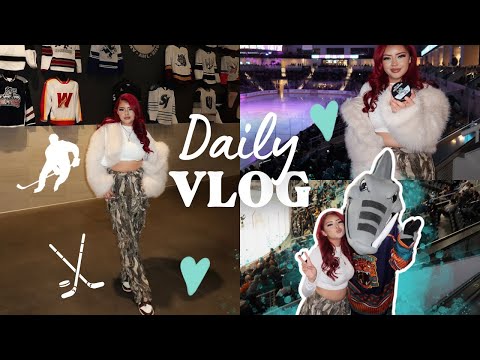 DAY IN MY LIFE ♡ gym , grwm + my first hockey game