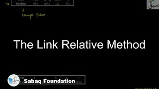 The Link Relative Method