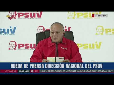 Rueda de Prensa del PSUV con Diosdado Cabello, 2 de septiembre de 2024