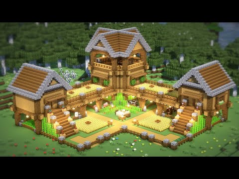 Minecraft: How To Build an Oak Survival Base (House Tutorial) (#59) | 마인크래프트 건축, 참나무 야생기지, 인테리어