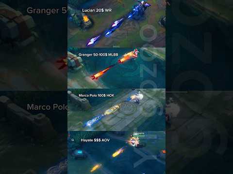 Lucian, Marco polo, Hayate, Granger #mlbb #hok #wildrift #aov