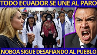 ¡Día histórico! El indigenado frente a un Noboa acorralado