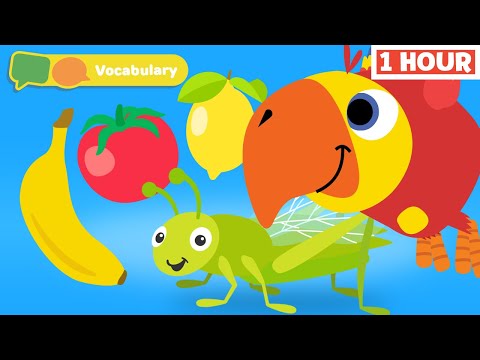 Toddler learning video | Larry Surprise Eggs & Color Crew | New & First words for kids | Vocabularry