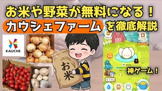 お米や野菜が無料もらえるポイ活アプリ！カウシェファームを徹底解説！