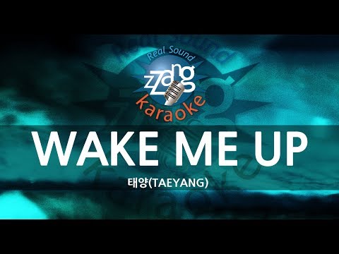 [짱가라오케/원키/노래방] 태양(TAEYANG)-WAKE ME UP KPOP Karaoke [ZZang KARAOKE]