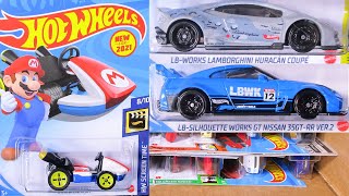 2021 M: Liberty Walk LB Works Lamborghini and Nissan GT-R Hot Wheels Case Unboxing video