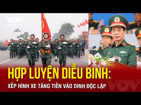 Hợp luyện diễu binh: Xếp hình xe tăng tiến vào Dinh Độc Lập | Báo Điện tử Tiếng nói Việt Nam (VOV)
