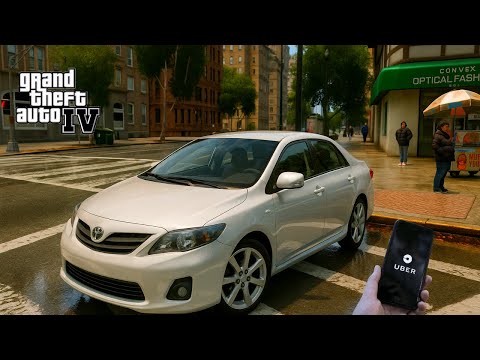 GTA 4🟢 UBER IMERSÃO REALISTA de Toyota Corolla 2009