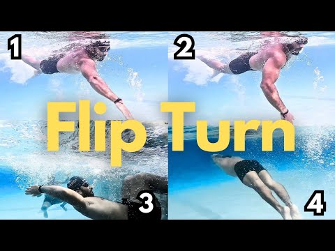 Flip Turn Swimming Class with Live Training, Swimming Tips for Beginners (English Subs)